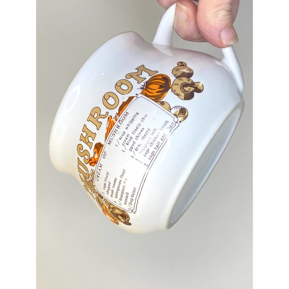 Vintage Dat'l Do-It Mushroom Soup Recipe Soup Mug 1970s - Picture 4 of 8